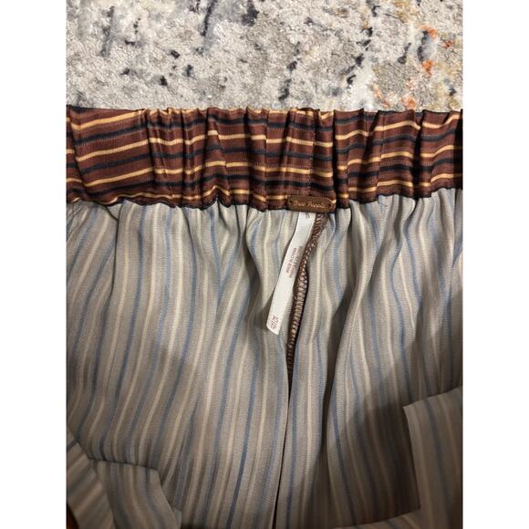 Free People Adele Striped Wide Leg Satin Pants - Picture 7 of 10